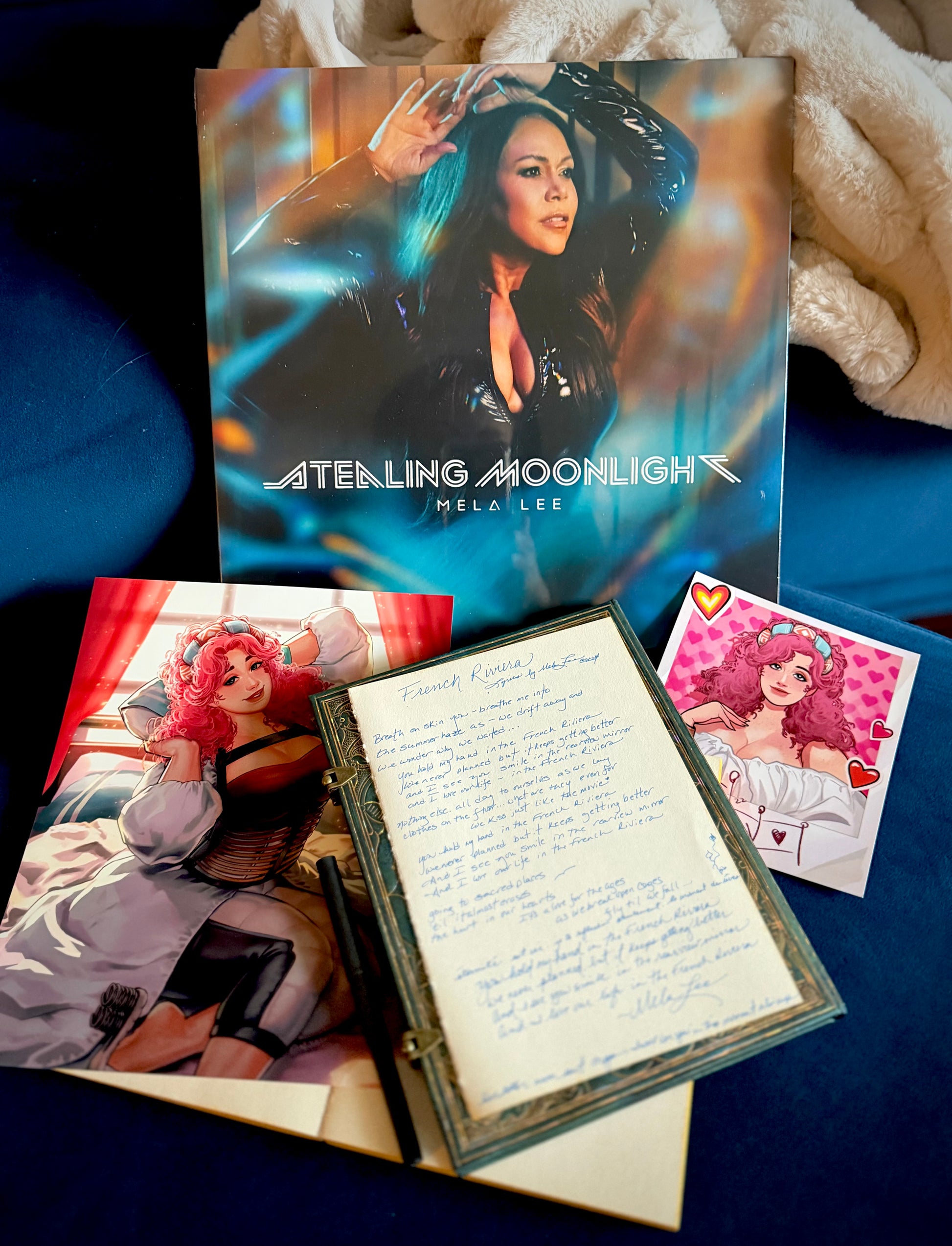 Mela Lee Stealing Moonlight Album - "Date Everything" VIP Ltd Edition Signed Vinyl Bundle